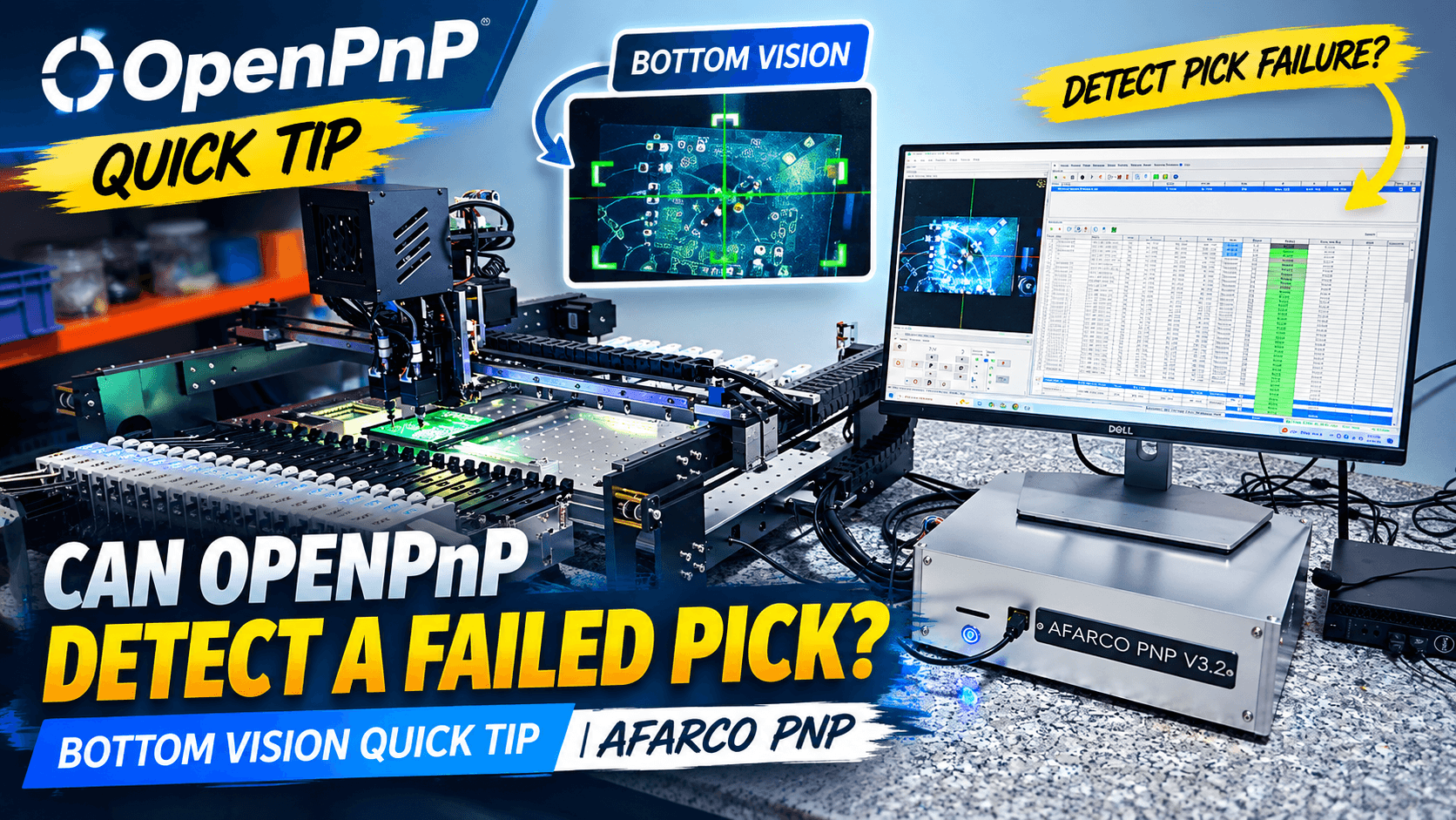 OpenPnP Error Handling: Bottom Vision vs Vacuum Sensing